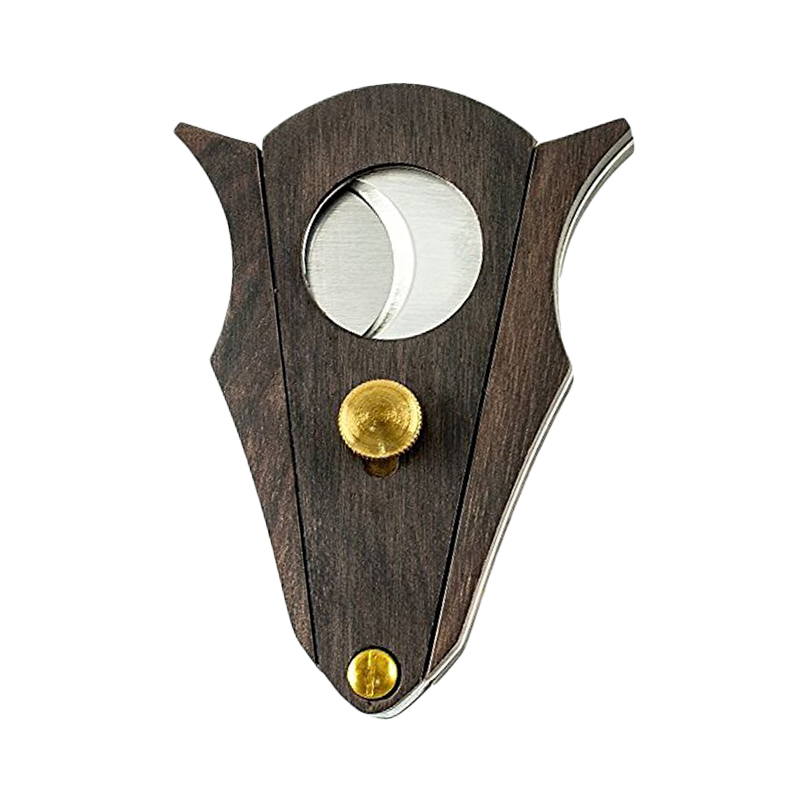 Wood Panel Cigar Cutter with Lock
